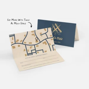 By Folded Business Cards