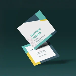Square Business Cards New Design